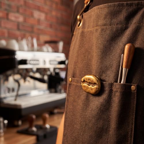 Image of SHERCHPRY 16Pcs Coffee Pins - Realistic Coffee Bean Brooch, Metal Bean Lapel Pins, Cute Cafes Work Brooches Decoration for Hat, Handbag, Clothing