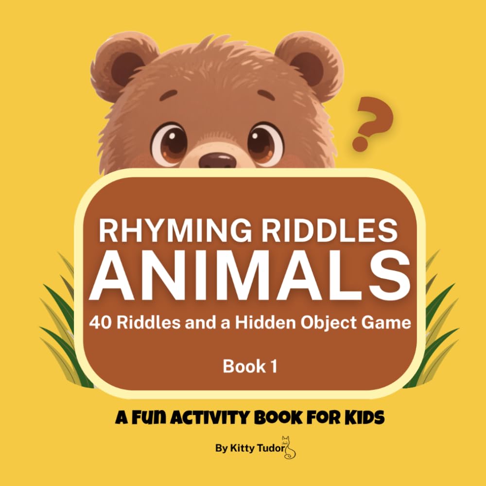 Rhyming Riddles Animals: 40 Riddles and a Hidden Object Game: A Fun Activity Book for Kids