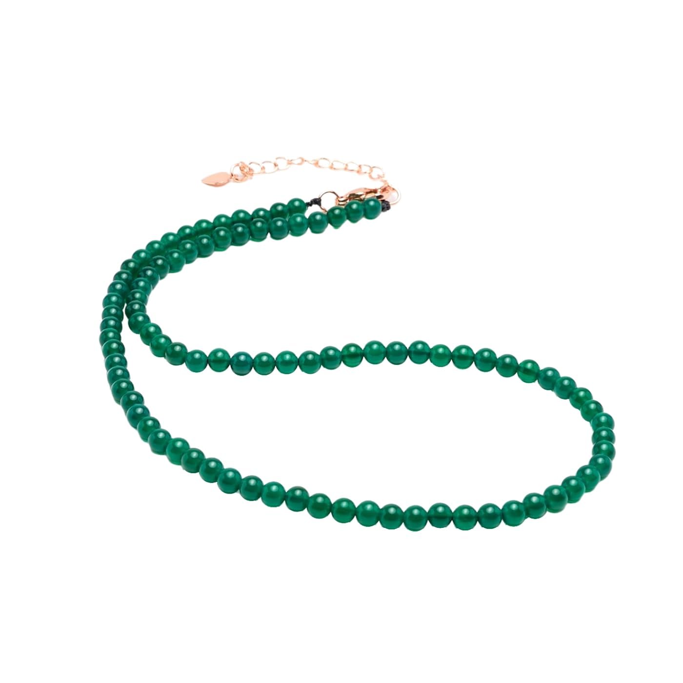 TreasureBay Collier de Perles de Pierres Précieuses Fait à la Main pour Femmes et filles - Collier D'empilage de Perles ras du Cou