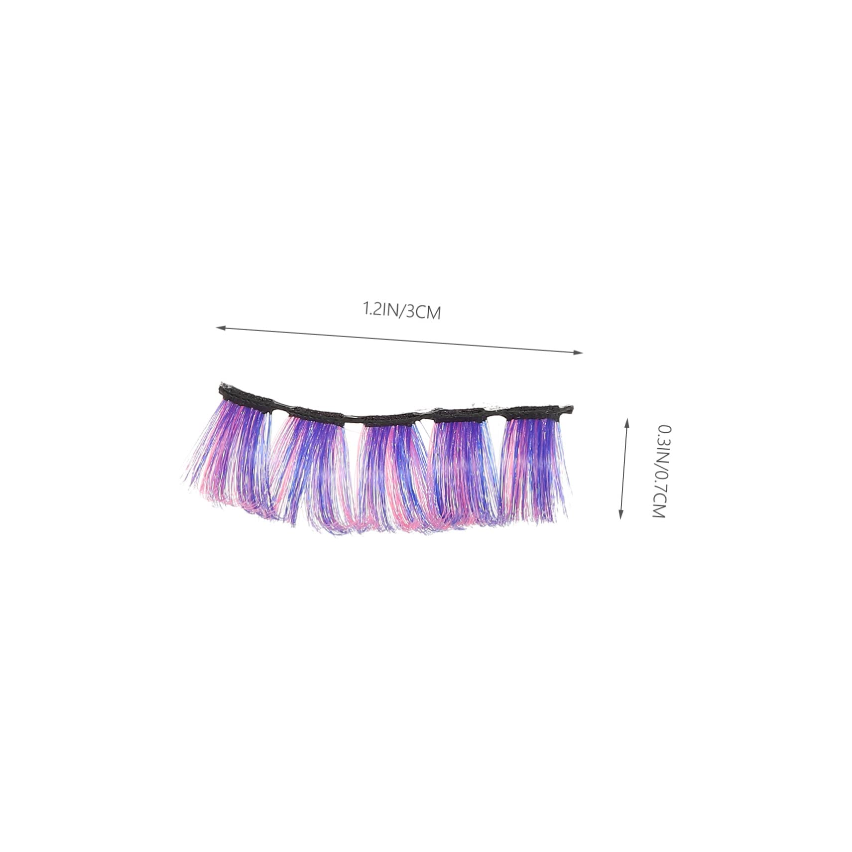 Housoutil Estensioni Ciglia Colorate Curvatura Per Look Naturale Ciglia Sintetiche Morbide e Leggere Per Trucco Giornaliero e Occasioni Speciali
