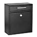 AdirOffice Locking Drop Box - Wall Mounted Mailbox - (Medium, Black)