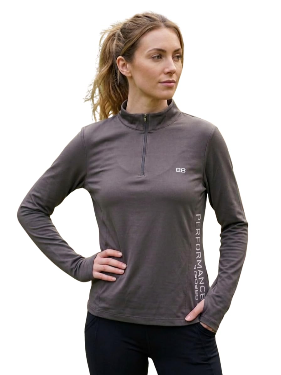 Women's Performance Half Zip Full Sleeve Sports Activewear T-Shirt-image-28