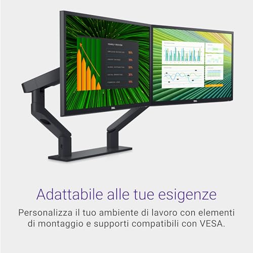 E2423HN 24" Full HD (1920x1080) Monitor, 60Hz, VA, 5ms, HDMI, VGA, 3 Anni di Garanzia, Nero - Monitor - Immagine 2