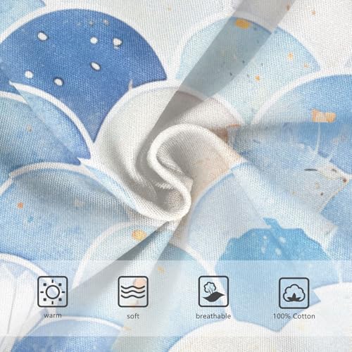 KLL Mermaid Scales Watercolor Fish Boys Toddler Soft Training Underwear Breathable Undies3