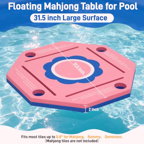 Mesa Flotante de Mahjong para Piscina 32 Pulgadas miniatura 2