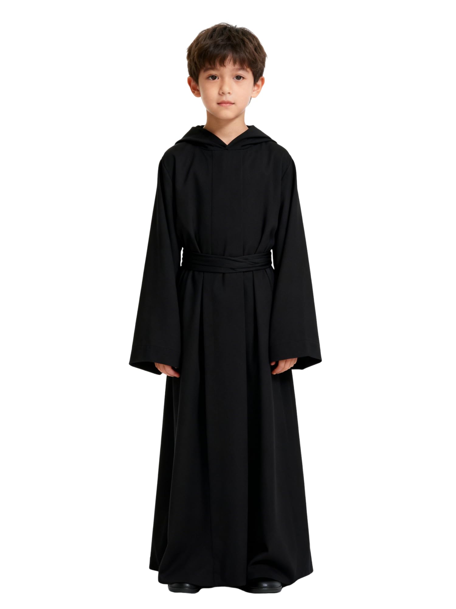 Xinxiaomeng Black Alien Costume Kids 5Pcs Knight Costume Lightsaber Black Anime Mask Halloween Outfits Cosplay Props