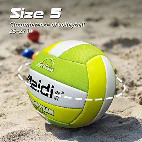 Fantecia Volleyball, Indoor Outdoor Soft Play Volleyball Ball, Official Size 5 Lite Volley #TOP4
