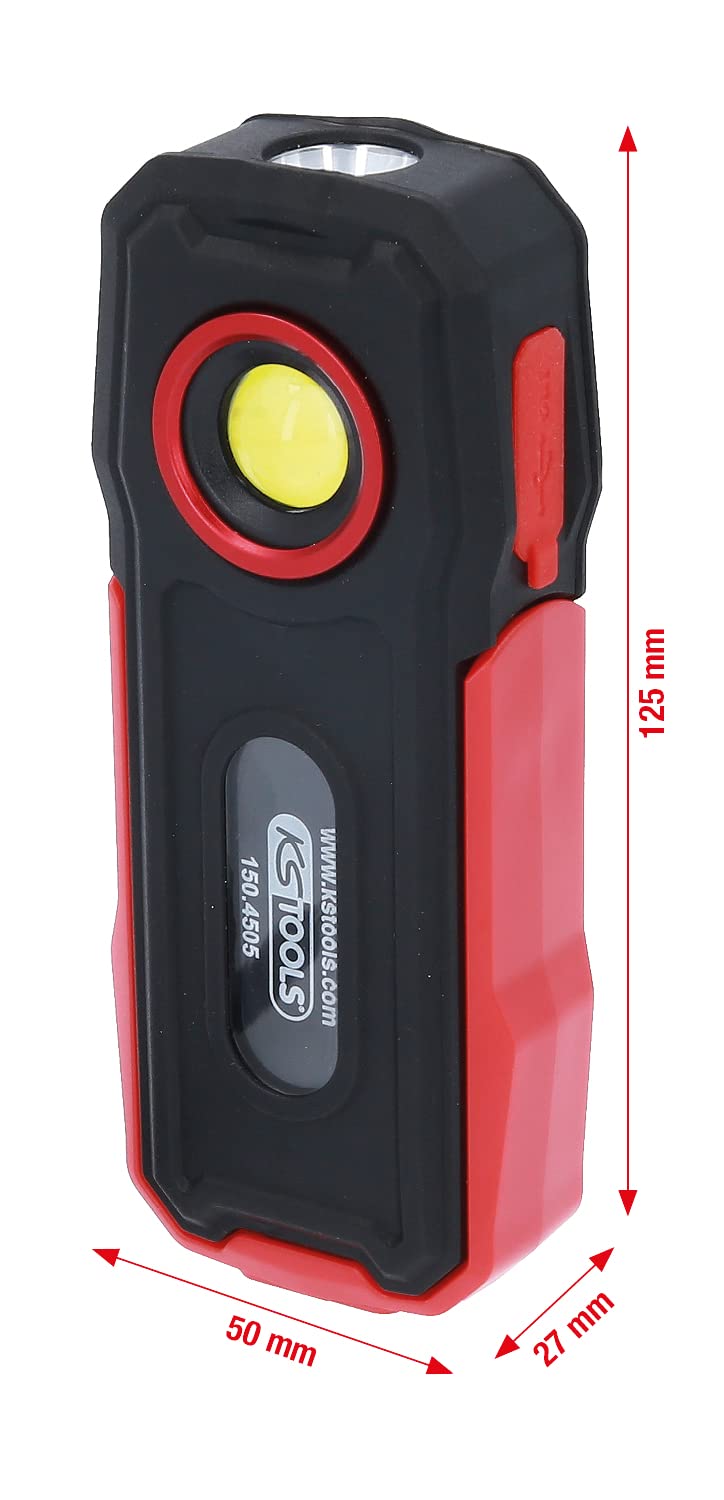 KS Tools Mobile Werkstatt-Handlampe, knickbar, 300 Lumen 150.4505