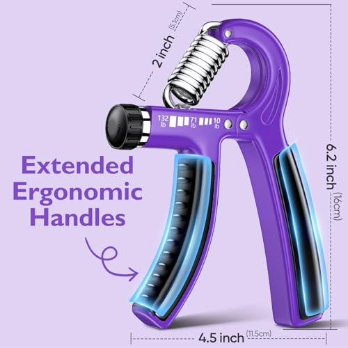 Image of FitBeast Grip Strengthener Forearm Strengthener, Adjustable Hand Grip Strengthener for Strength Training & Rehabilitation, 10-132 lbs Resistance, Ideal for Athletes and Physical Therapy (1 Piece)