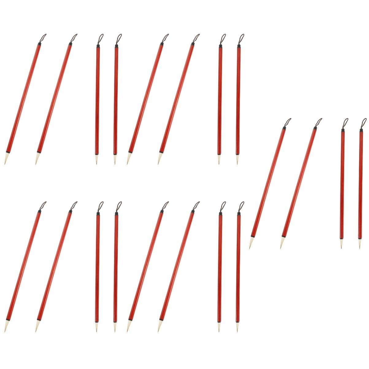 Pinceau d'écriture en minuscules Uonlytech en bambou pour calligraphie et peinture, lot de 20