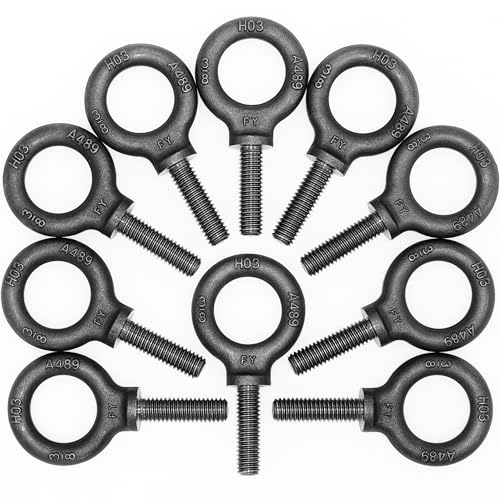 Image of Box of 10 Pcs Lifting Shoulder Eye Bolts 3 /8 inch-16 X 1-1 /4 inch