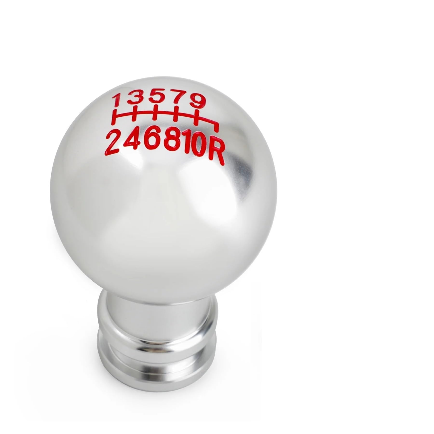 Polvane 10Speed Gear Shift Lever Knob 5/6/ Gear Shift Knob Aluminum Universal Car Manual Transmission Automatic Level Lever M8 M10 M12(,B)