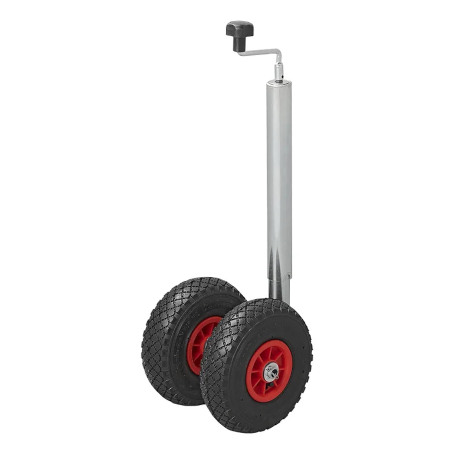 Preiswert & Gut Anhänger Zubehör Set – Stützrad Anhänger 260x85 mm Luft-Reifen Kunststoff-Felge bis 300kg Traglast – stützrad Halterung Ø 48 mm Stahl verzinkt Klemmschelle für Anhänger
