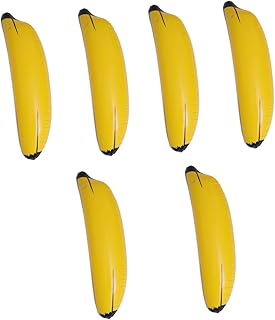 Totority 6Pcs Brinquedos De Praia Para Crianças Enfeite De Foto Brinquedo Saltitante Adereços Para Fotos De Festa Única Bananas Brinquedo De Festa Banana Brinquedo Pvc Banana Adereços De