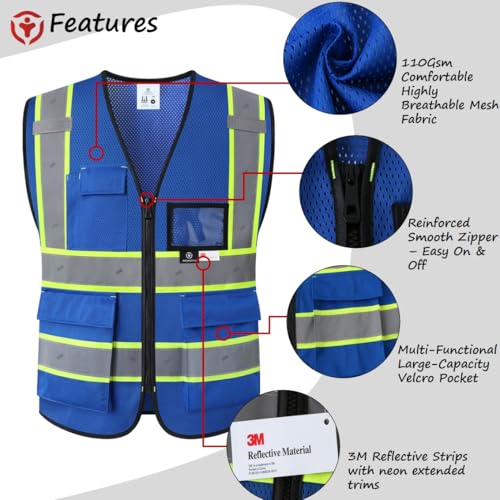 Image of Safety Vest for Men Women Reflective Construction Vest