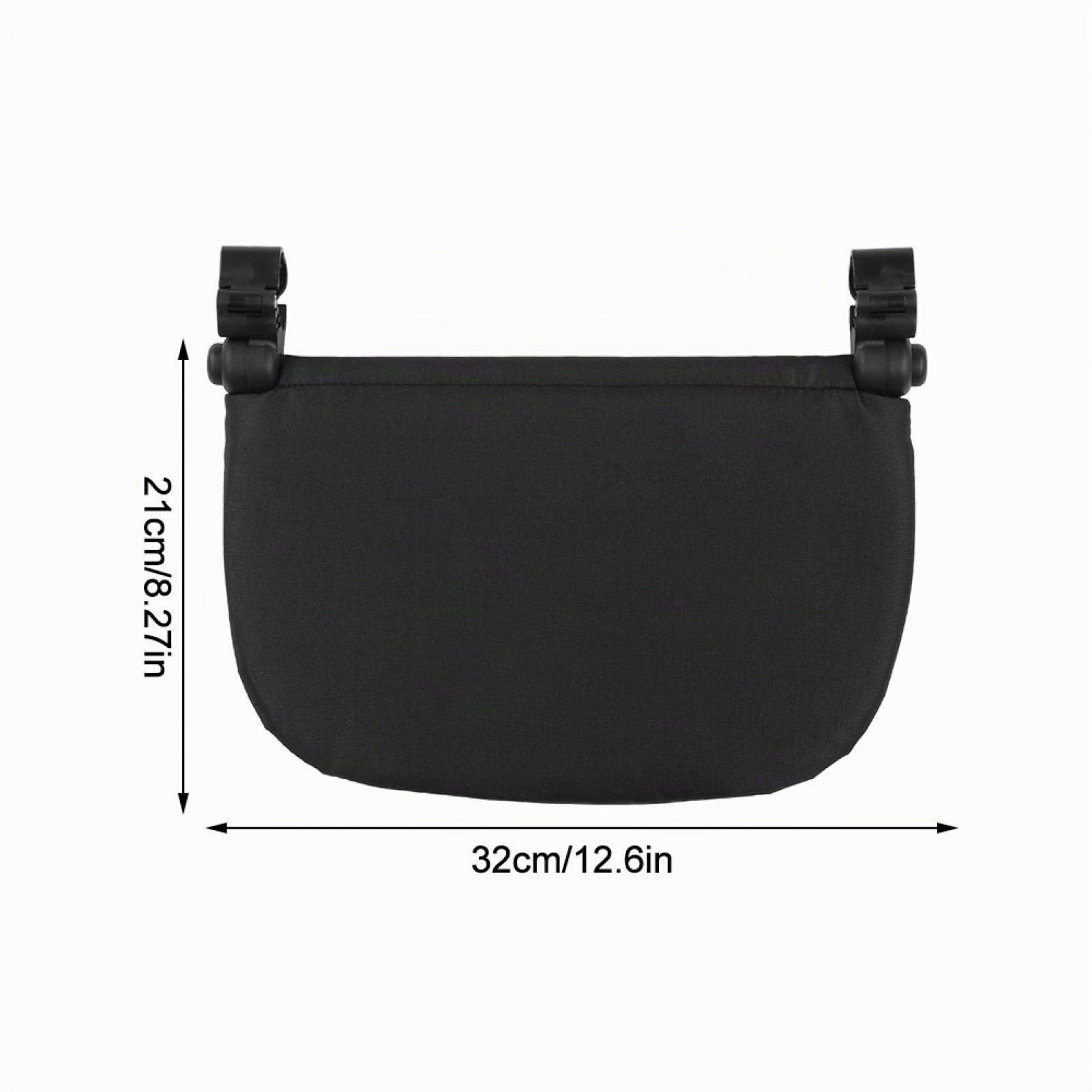 Repose-pied de poussette, repose-pied d'extension de 21 cm pour accessoire de soutien de pied de poussette Yoya/Vovo, tissu en tissu Oxford, respirant, réglable à 3 vitesses(Noir)