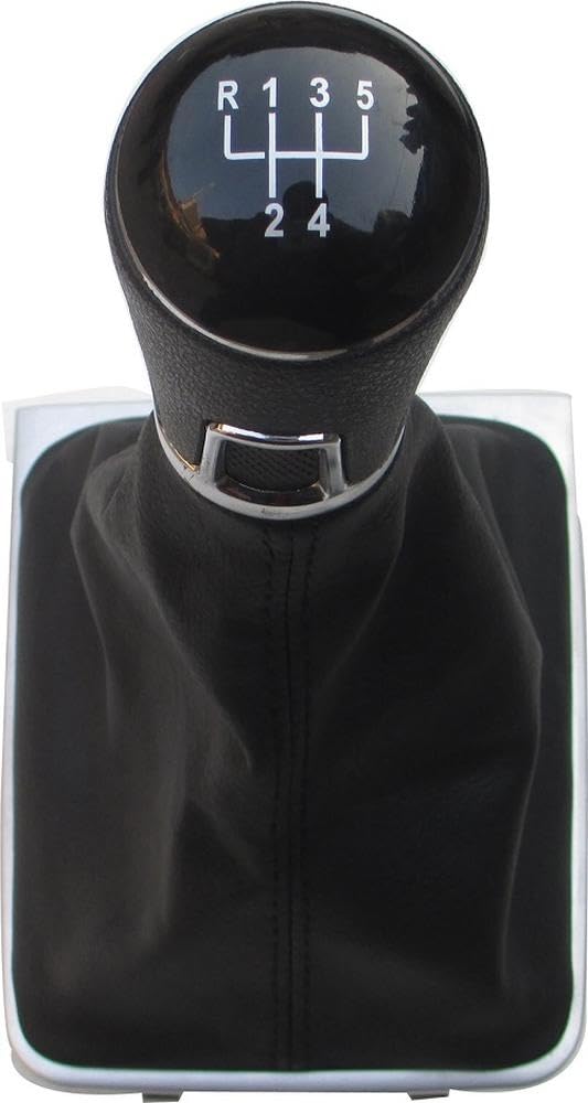 YDXHERTA Auto Accessory for Passat B7 2011 2012 2013 2014 2015 New 5 / 6speed Car Gear Shift Knob with Black Leather Boot 3AA711113A(5speed)