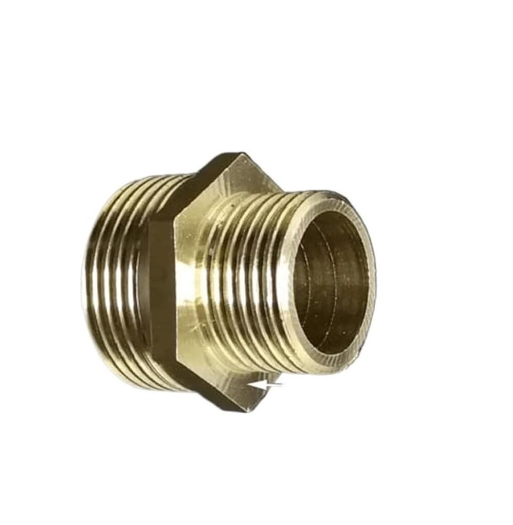 3pc Brass Pipe Hex Nipple Fitting Quick Coupler Adapter BSP Male Thread Reducer(DN15-DN20x35g)