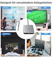Mini DisplayPort-auf-Dual-HDMI-Adapter, 4K@60Hz Mini DP auf 2 HDMI unidirektional, MST, SST, für Laptop, PC, Monitor, Projektor und mehr – Ansicht 5