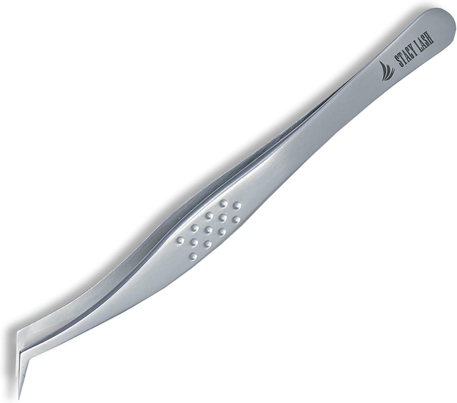 STACY LASHSTL-14 Curved Eyelash Extension Tweezers/Supplies for Classic Extensions & Volume Premade Fans/Precision Tools for False Lashes Application/Eyelashes Applicator/Beauty Accessories
