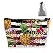 Produktbild Trapez-Aufbewahrungstasche Buggy-Tasche Reise- und Heimtasche - Palmblätter, Ananasmuster Bedruckte Kosmetiktaschen Kulturbeutel Make-up-Empfang - Multifunktion
