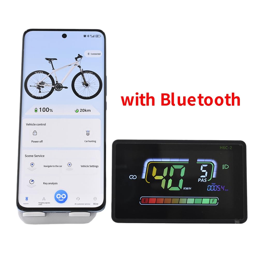 Compteur de Vitesse Bluetooth pour Vélo Électrique, Écran LCD, UART, 5 Broches