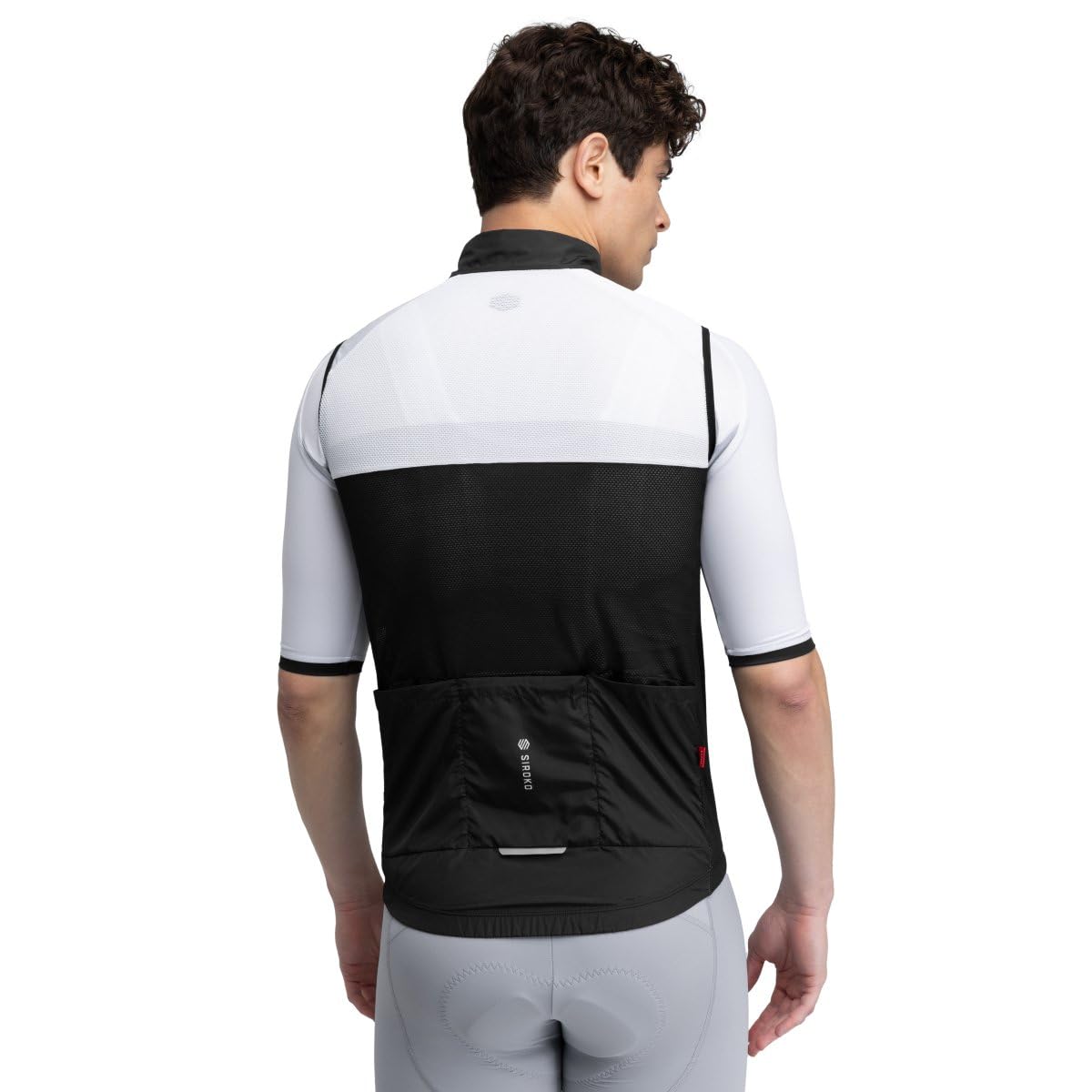 SIROKO Chaleco cortavientos ciclismo V1 Copenhagen Negro M