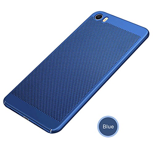 CTGVH Funda para Xiaomi Mi5 Ultra PC de disipación de Calor Caso Duro Antideslizantes de contraportada Completo Proteger cáscara del teléfono móvil,Azul