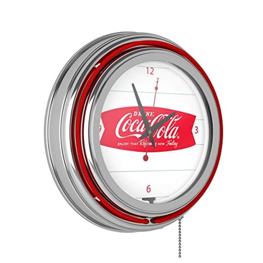 Trademark Coca Cola Refreshing Feeling 14-Inch Diameter Neon Clock