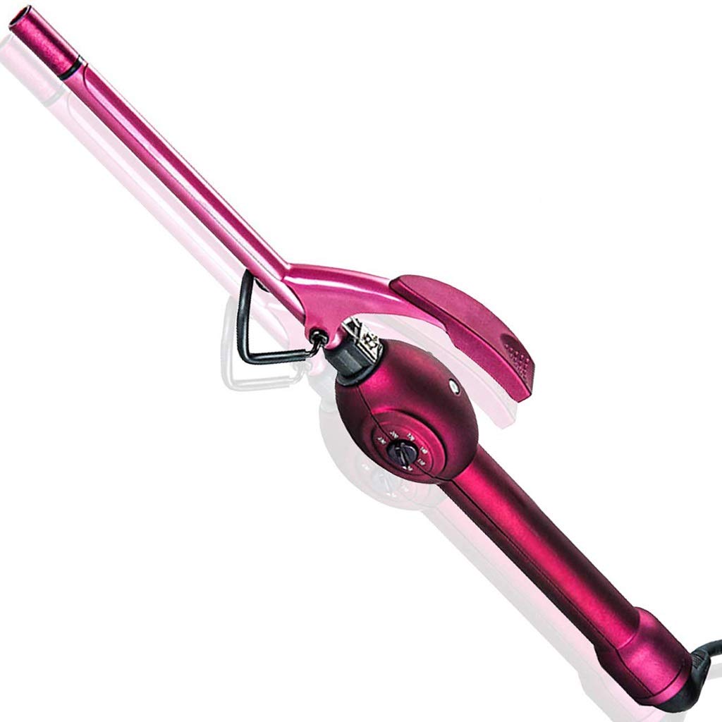 Hair Curler 9mm Ceramic Curling Iron Wand for Men Women Short Long Hair Small Barrel Hair Crimper Iron