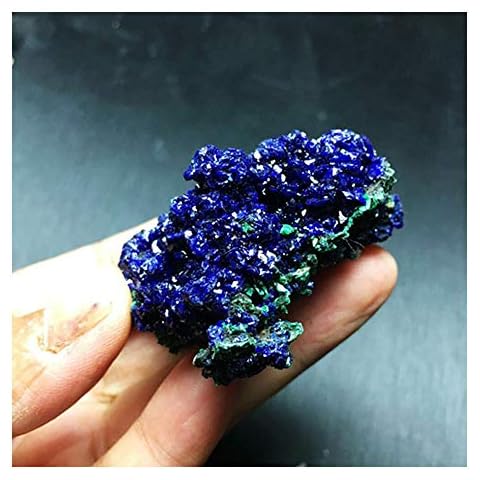 Wixine 1Pcs Natural Azurite Malachite Crystal Mineral Specimen Healing Stone 1-3cm Cover
