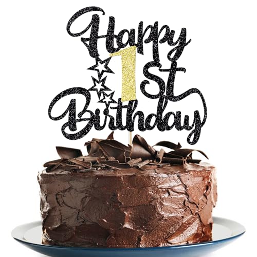 Image of Klionjor 1st Birthday Cake Topper - Happy Birthday Decoration, Party Decoration Gift Plug-in
