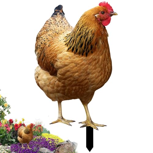 Generisch Hühner Gartenstecker, Huhn Deko Hühner Gartendeko Hühner...