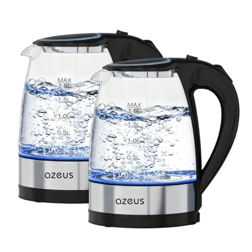Tetera Eléctrica de Vidrio 1.8L 1200W Pack x2 miniatura 1