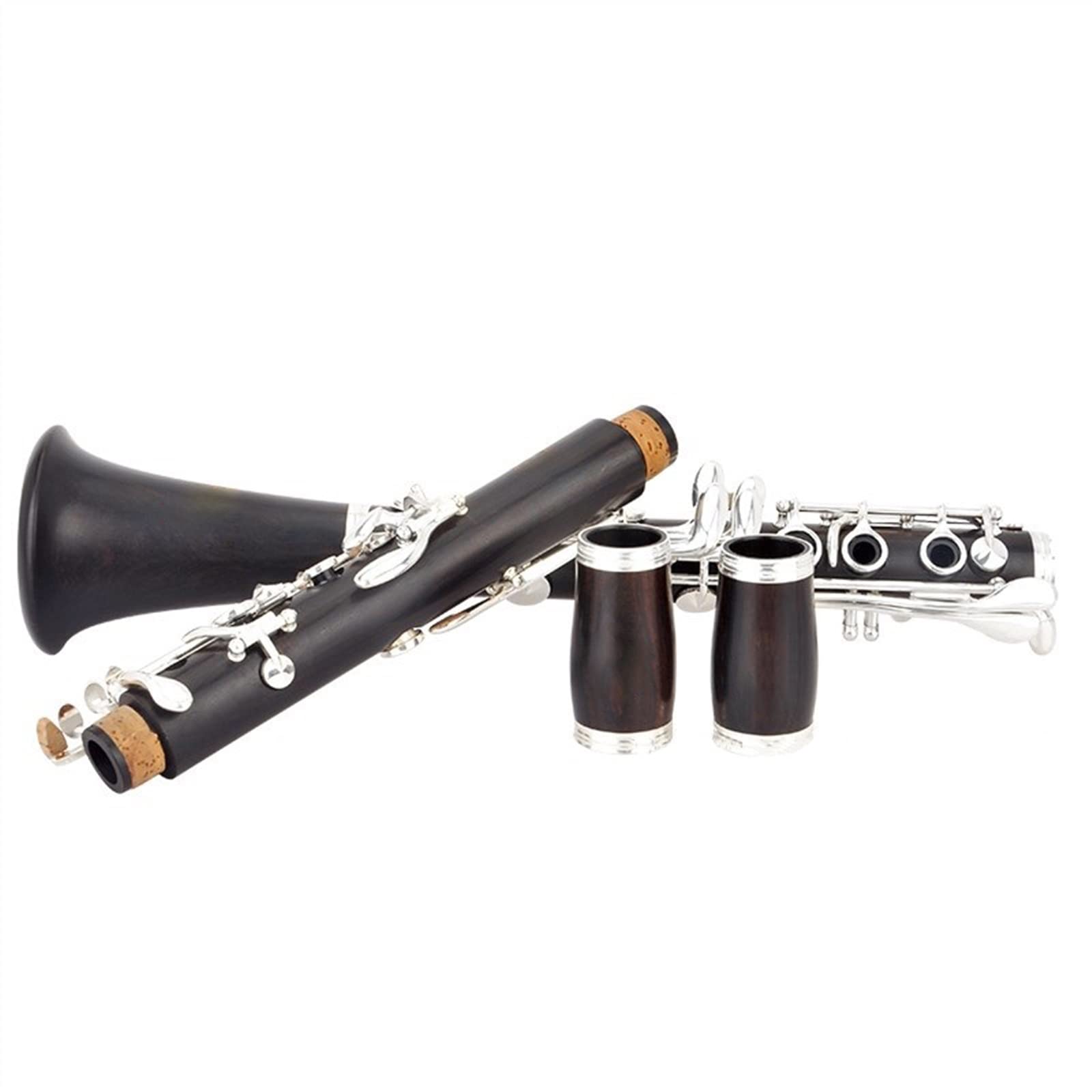 TSTS Clarinetto in Legno di Ebano SIB Clarinetto Professionale in Si Clarinetto in Ebano Strumento A Fiato in Legno Materiale Ebano Set per clarinetto per Studenti