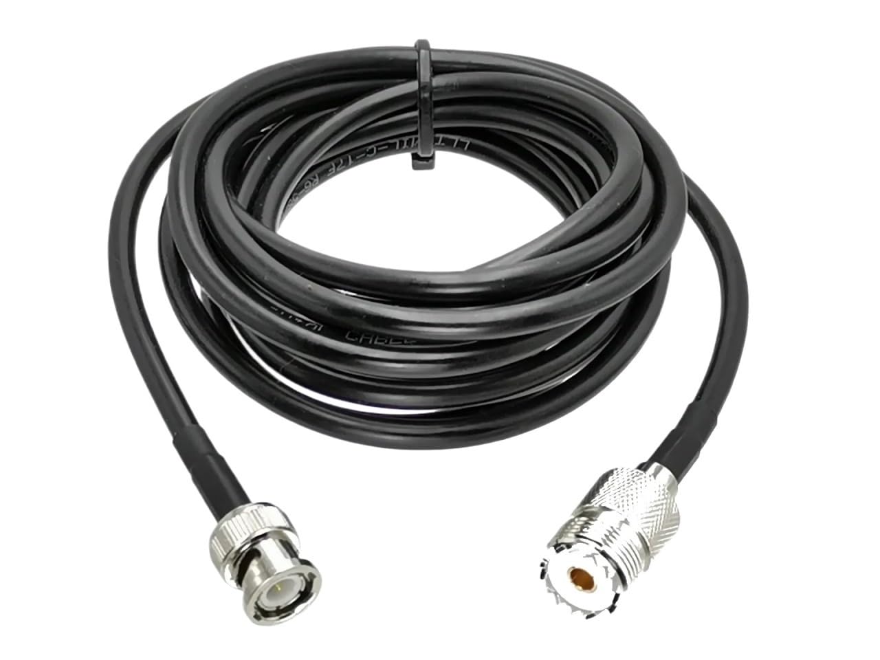 LIHUA RG58 UHF SO239 żeński Ja-ck do BNC wtyczka męska złącze koncentryczne kabel pigtail nowy 15.2 cm~5 m (6FT (2 m)