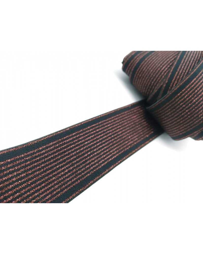 50 Cm Passamaneria Elastico Gonna Riga Lurex Alto 4 Cm