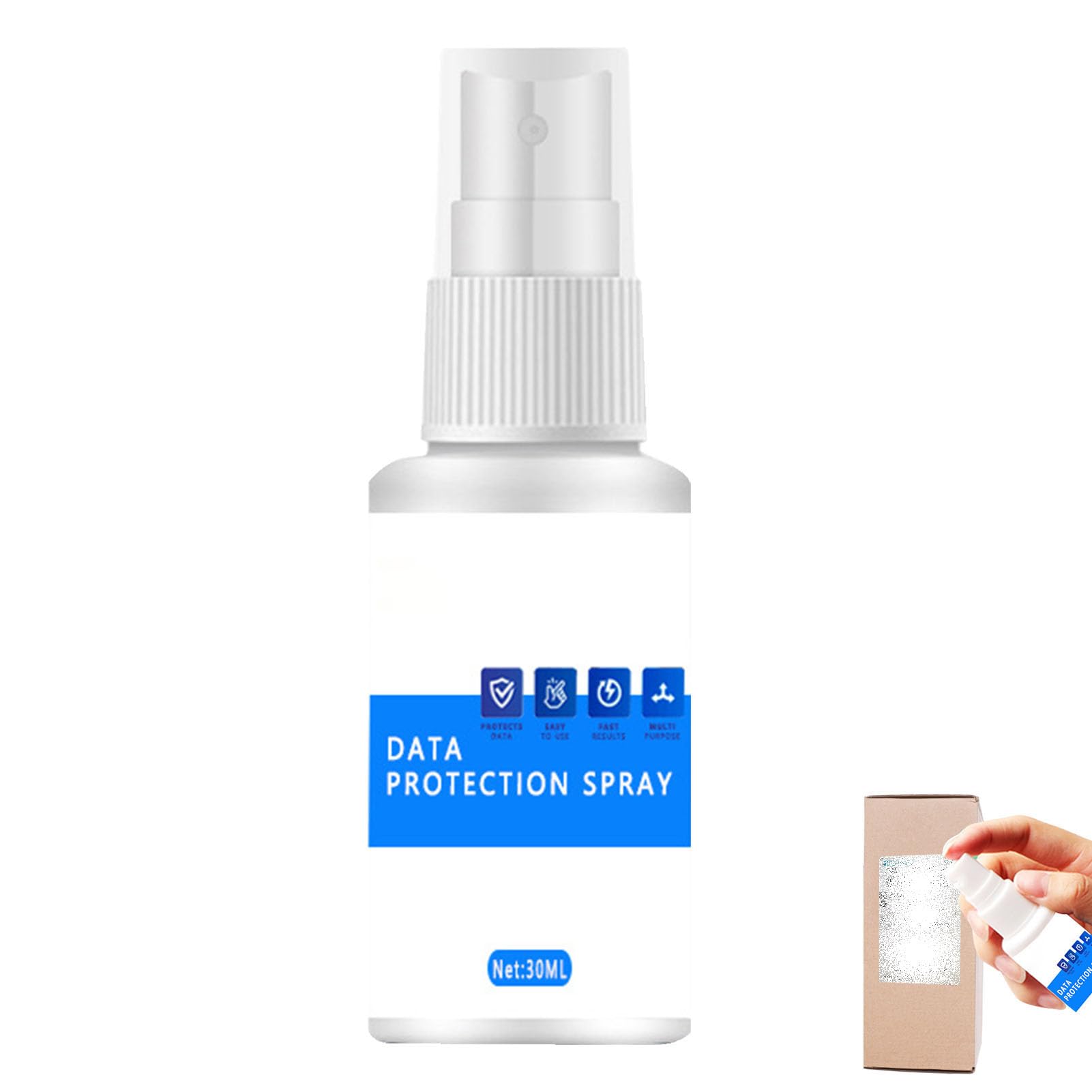 Spray Corrector De Papel Térmico 30 Ml Removedor De Tinta Acción Rápida Portátil 10 X 3 Cm