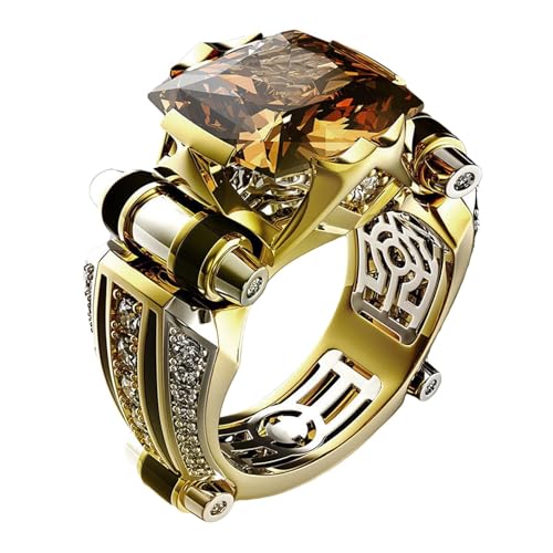 Generisch Anillos de mujer llano incrustados tallados anillo para la vida diaria de los anillos 2, 13, Metal, Sin piedras preciosas