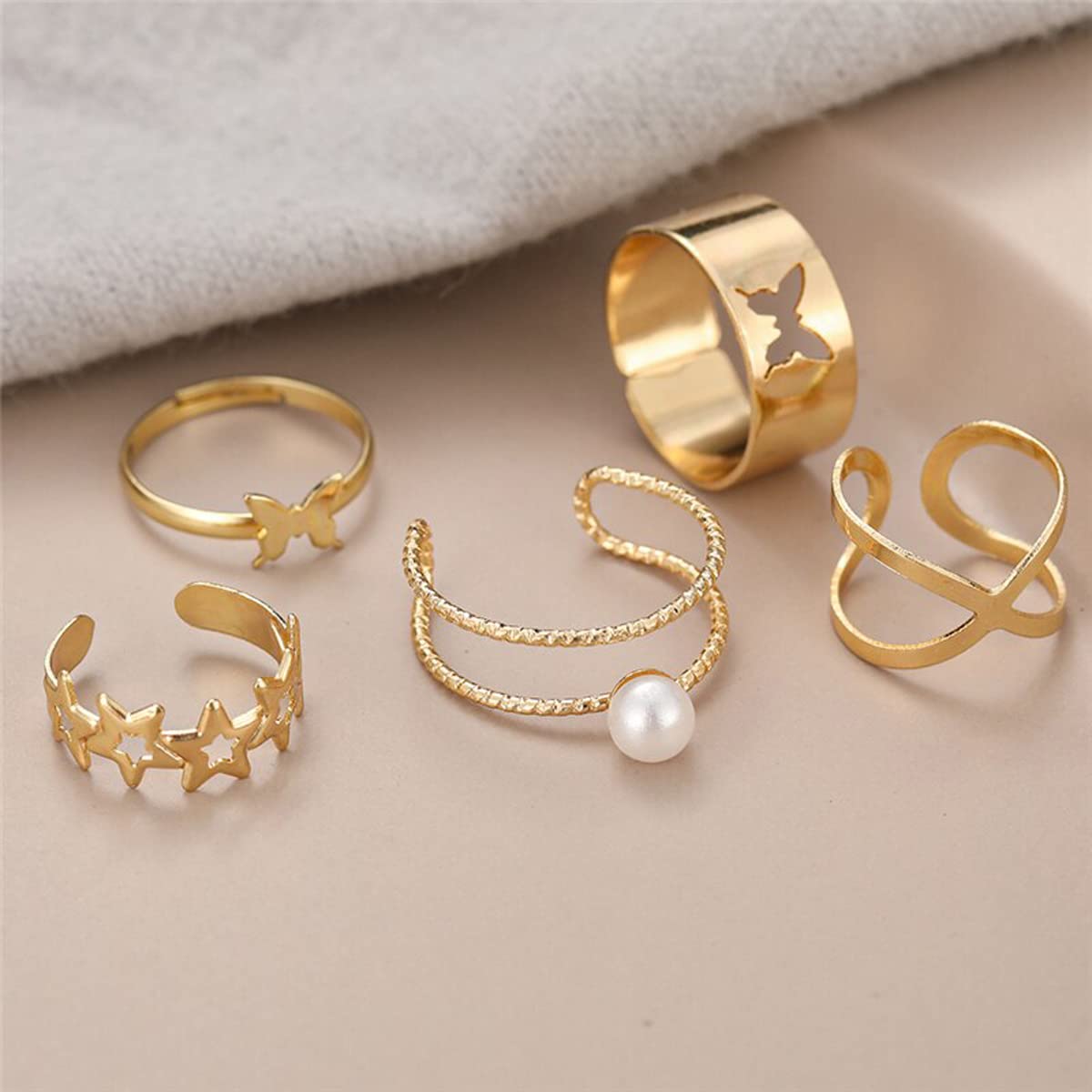 Stackable Rings Set - Style 7