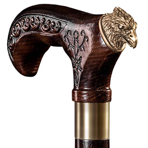 Fancy Eagle Wooden Walking Cane - Elegant Designer Walking Stick for Women