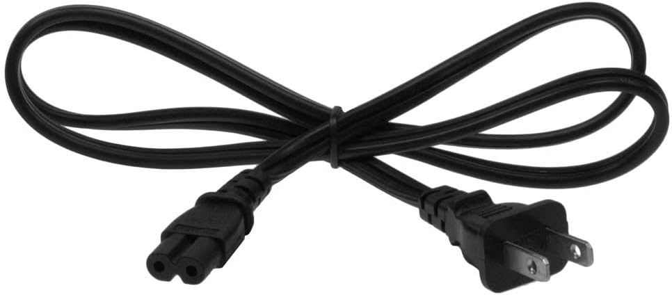 3ft 18 AWG 2-Slot Non-Polarized Power Cord (IEC320 C7 to NEMA 1-15P)