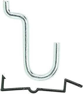 National Hardware Zinc Plated Steel 1/2 in. Single Hook 8 pk
