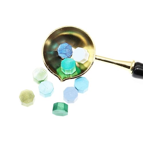 Miniatura 9 de Cuentas de cera de sellado, cuentas de cera de sellado octágono BITEYI para sellos de cera, letras de sellado e invitación de boda vintage, 10