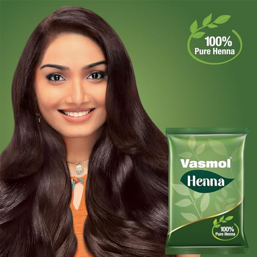 Vasmol Henna 100% polvo puro para cabello y mehndi 500g miniatura 2