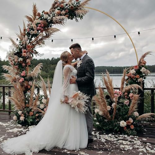 6.6FT Balloon Arch Stand, Metal Round Arch Backdrop Stand for Parties, Circle Balloon Arch Frame Wedding Arches with Upgrade base for Ceremony Birthday Party Baby Shower Decoration - Image 3