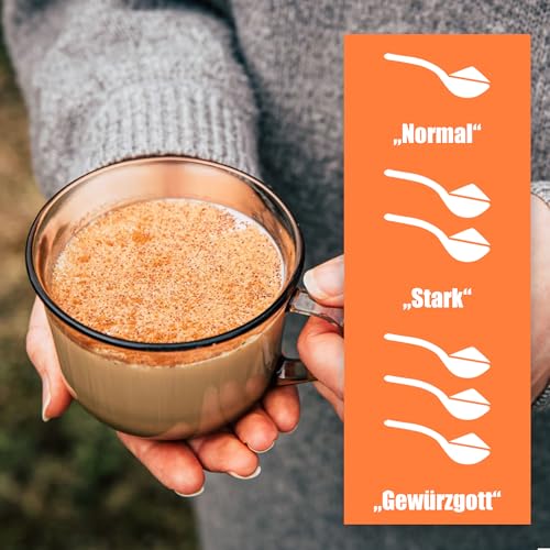 Chikko Bio Chai Latte Mix Pulver - 130g - Authentischer, Beruhigender Gewürzgenuss - Ohne Zusatzstoffe und Chemikalien, aus 100% europäischen Zutaten - Perfekt für gemütliche Wohlfühlmomente