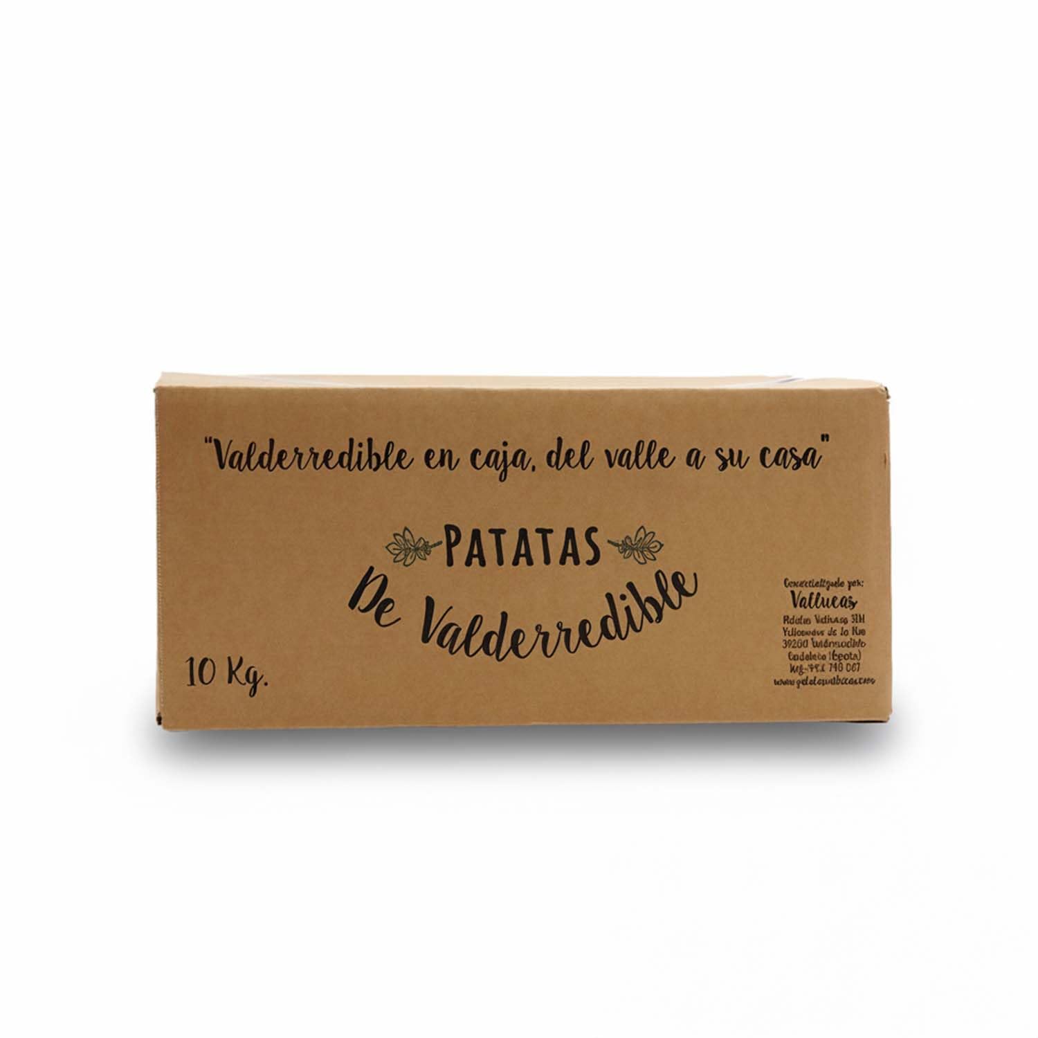 PATATAS VALLUCAS, Patata de Valderredible Agria 100% Local y Sostenible, Ideal para Freír y Cocinar, Caja Fresca de 10 kg