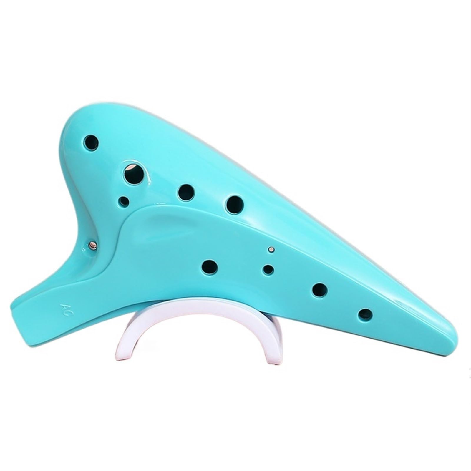 Ocarina principianti Ocarina Contralto A 12 Fori Accordata In Do Per Principianti Flauto In Resina Anticaduta Professionale A 12 Fori Strumento Musicale(Blue)