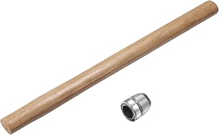 Sourcing map Wood Sledge Hammer Handle 23.6" Hammer Wooden Replacement Handles with Round Wedges for 6lb Round Octagonal Head Decking Framing Carpentry Construction DIY Sledge Axe Tools